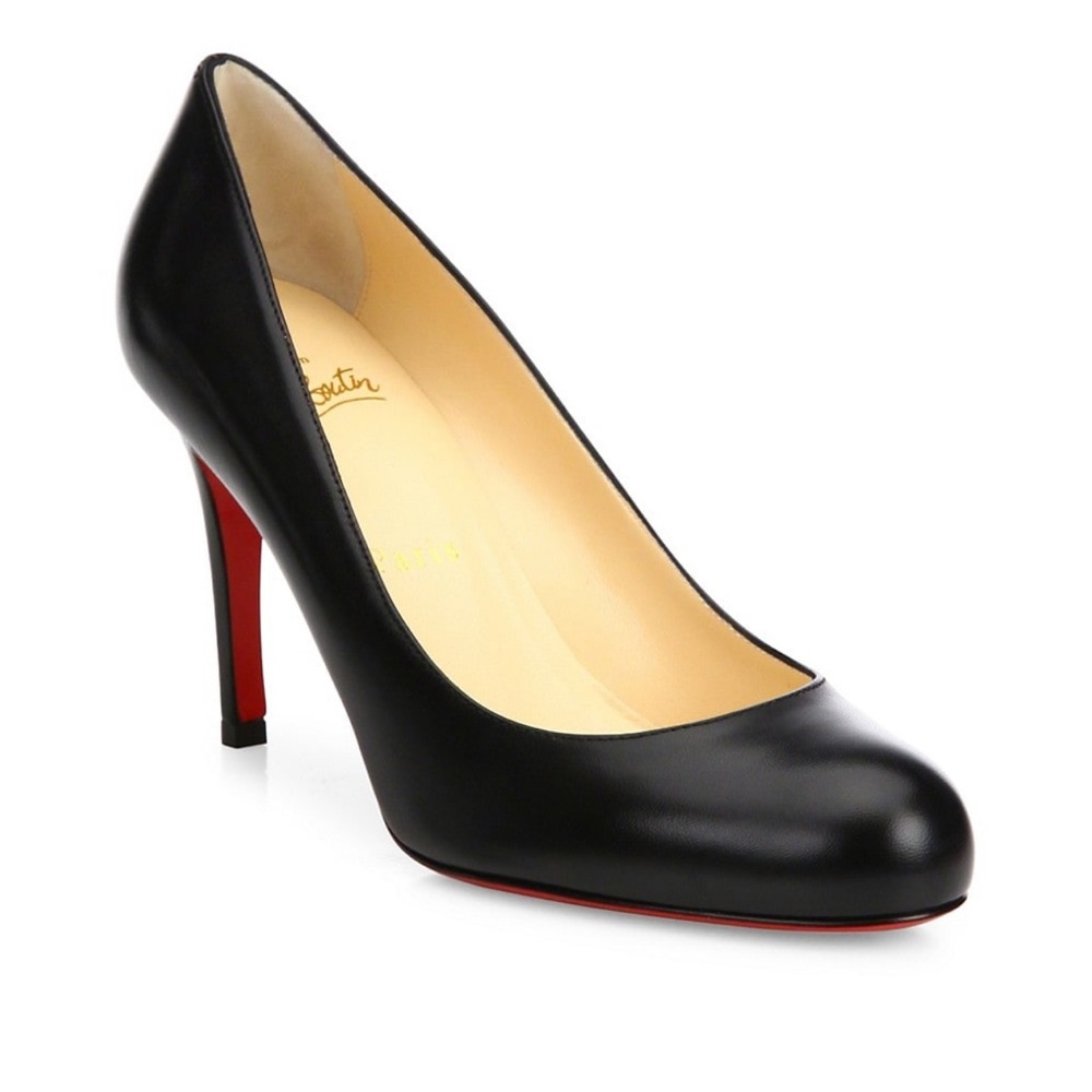 Christian Louboutin Black Leather Pumps